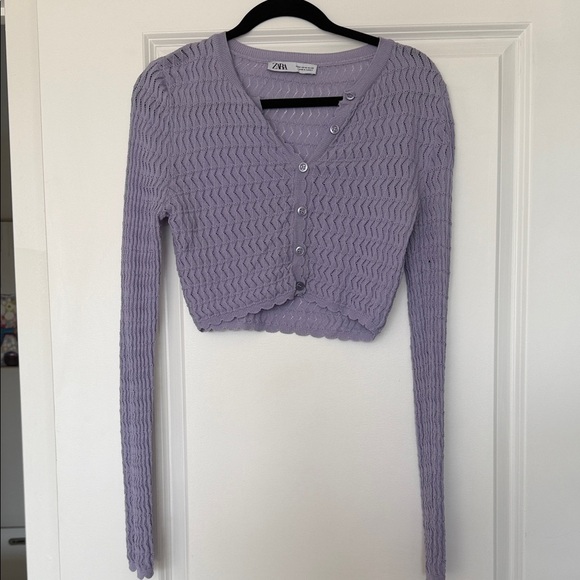 Zara Women's Lavender Cardigan - Picture 1 of 1